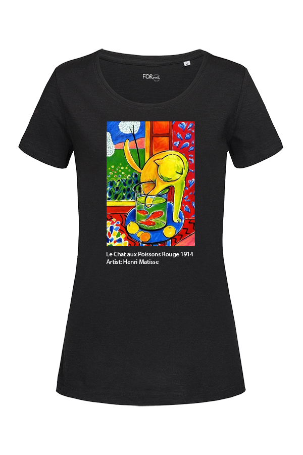 Collection T Shirt Women T Shirt For Women Le Chat Aux Poissons Rouge Henri Matisse